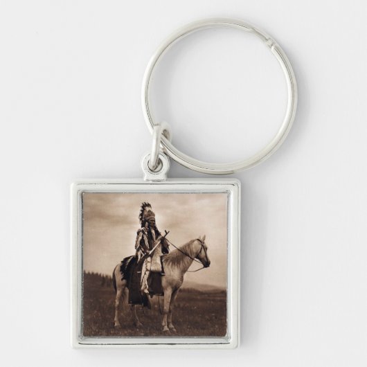  hoofd van de Indiase oorlog Sleutelhanger (Voorkant)