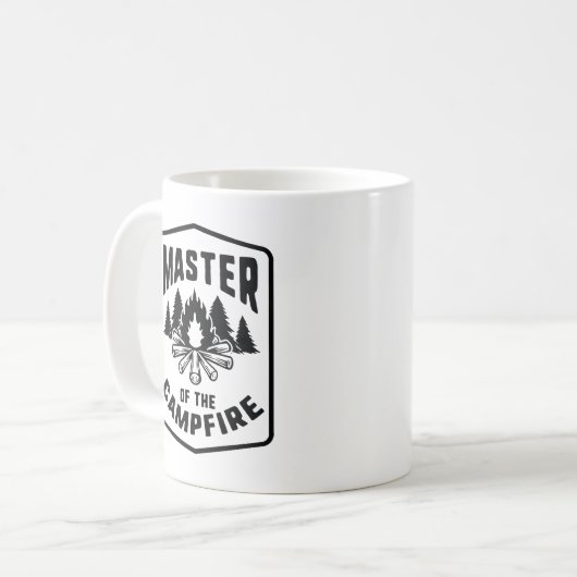 Hoofd van de kampvuur koffiemok (Voorkant links)