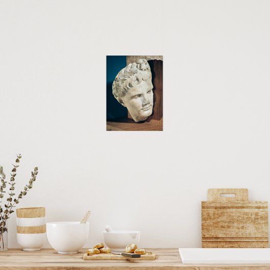 Hoofd van de keizer Augustus 27-17 BC Poster (Keuken)