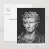 Hoofd van de keizer Augustus Briefkaart (Voorkant / Achterkant)