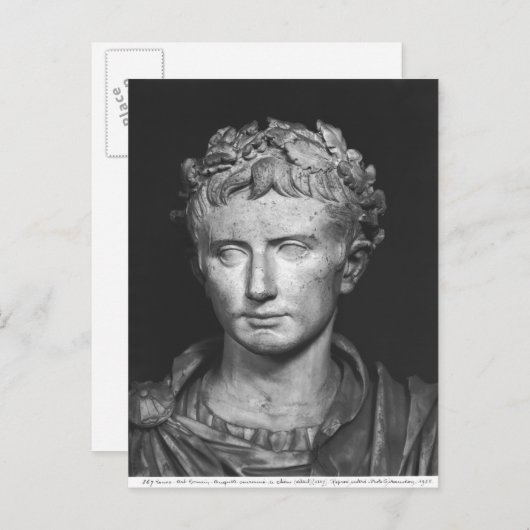 Hoofd van de keizer Augustus Briefkaart (Voorkant / Achterkant)
