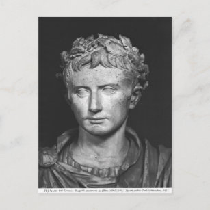 Hoofd van de keizer Augustus Briefkaart