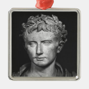 Hoofd van de keizer Augustus Metalen Ornament