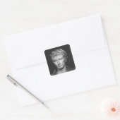 Hoofd van de keizer Augustus Vierkante Sticker (Envelop)
