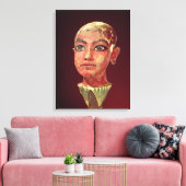 Hoofd van de kinderkoning die in opkomst is canvas afdruk (Insitu (Woonkamer))