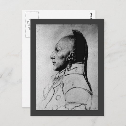 Hoofd van de Kleine Osages Briefkaart (Voorkant / Achterkant)