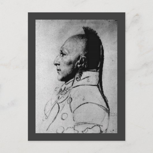 Hoofd van de Kleine Osages Briefkaart (Voorkant)