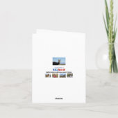 Hoofd van de Lama van de alpaca het Zwart-witte Kaart (Achterkant)