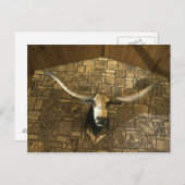 Hoofd van de langwerpstok gemonteerd op de wand briefkaart (Voorkant / Achterkant)