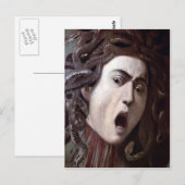Hoofd van de Medusa van Michelangelo Caravaggio Briefkaart (Voorkant / Achterkant)