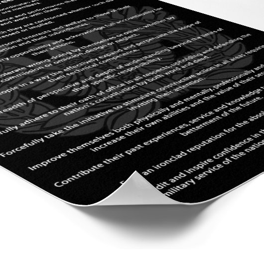 Hoofd van de ordedienst poster (Hoek)