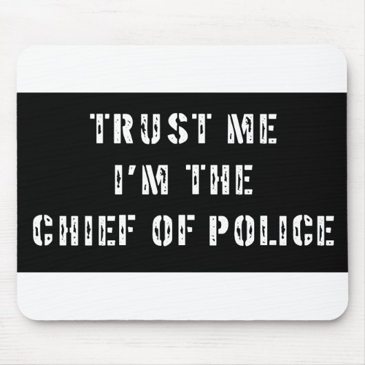 Hoofd van de politie muismat (Voorkant)