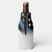 Hoofd van de politiële Pensioenpartij Thin Blue Li Flesjeskoeler (Fles Achterkant)