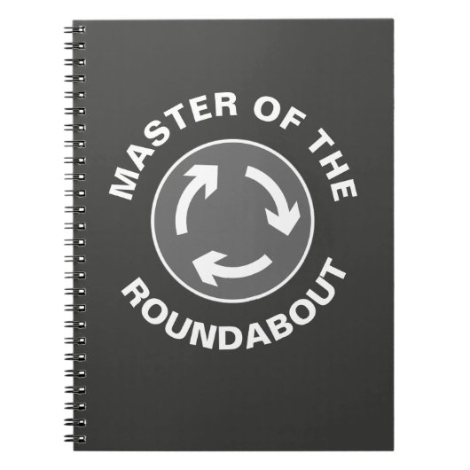 Hoofd van de Roundabout Vacation Photo Notebook Notitieboek (Voorkant)