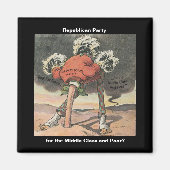 Hoofd van de Sand Republikein Partij Magneet (Voorkant)