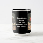 Hoofd van de Sand Republikein Partij Tweekleurige Koffiemok (Center)