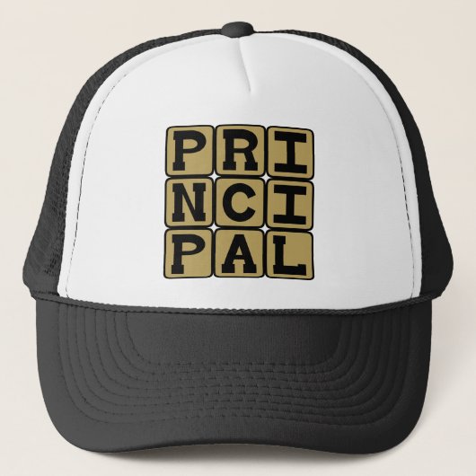 Hoofd van de school trucker pet (Voorkant)