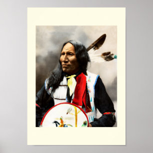 Hoofd van de Sioux-indianen Poster