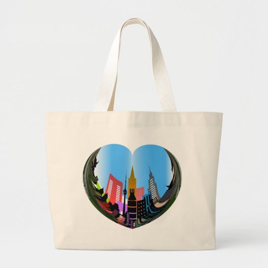 HOOFD VAN DE STAD GROTE TOTE BAG (Voorkant)