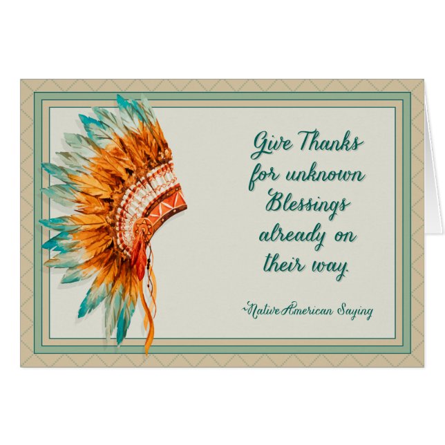 Hoofd van de Thanksgiving (Voorkant Horizontaal)