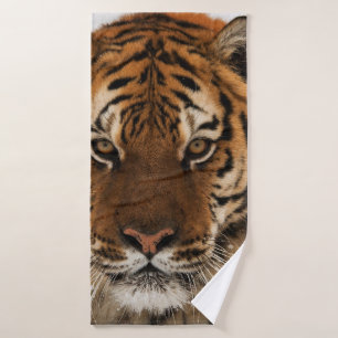 Hoofd van de tijger van Siberië Badhanddoek