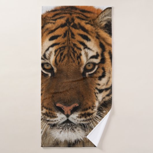 Hoofd van de tijger van Siberië Badhanddoek (Badhanddoek)