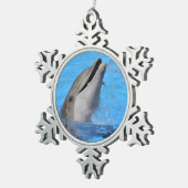 Hoofd van de tuimelaar tin sneeuwvlok ornament (Rechts)