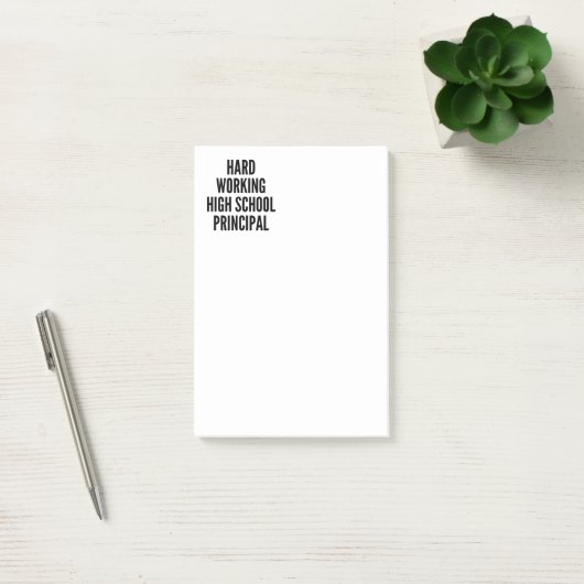 Hoofd van de vaste werkschool post-it® notes (Kantoor)