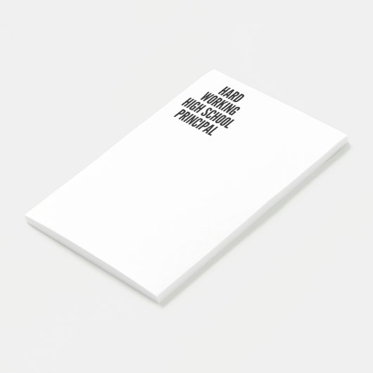 Hoofd van de vaste werkschool post-it® notes (Schuin)