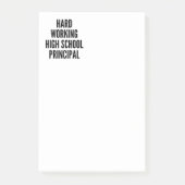 Hoofd van de vaste werkschool post-it® notes (Voorkant)