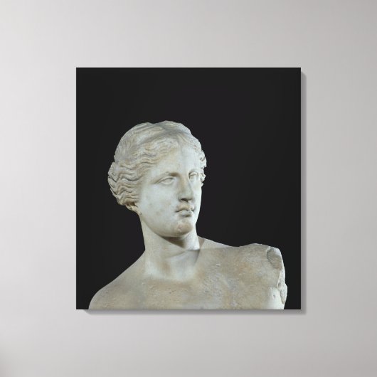 Hoofd van de Venus de Milo, c.100 BC Canvas Afdruk (Voorkant)