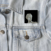 Hoofd van de Venus de Milo, c.100 BC Vierkante Button 5,1 Cm (In situ)