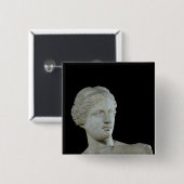 Hoofd van de Venus de Milo, c.100 BC Vierkante Button 5,1 Cm (Voorkant /achterkant)