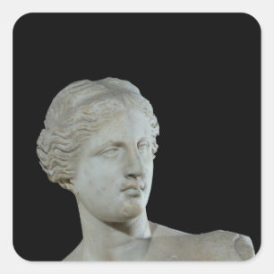 Hoofd van de Venus de Milo, c.100 BC Vierkante Sticker