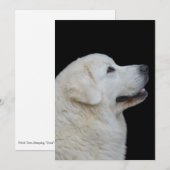 Hoofd van de verbluffende Poolse Tatra herdershond Bedankkaart (Voorkant / Achterkant)