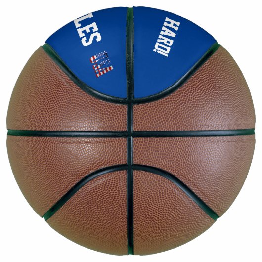 Hoofd van een adelaar, ster, VS-vlag Basketbal (Rechts)