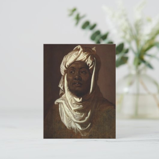 Hoofd van een Afrikaans Man dat een Turijn door Ru Briefkaart (Staand voorkant)