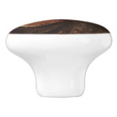 Hoofd van een Angry Man (verdriet en lijden) Keramische Knop (Zijkant)