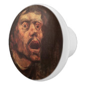 Hoofd van een Angry Man (verdriet en lijden) Keramische Knop (Rechts)