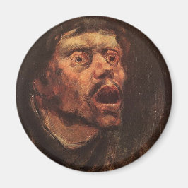 Hoofd van een Angry Man (verdriet en lijden) Magneet