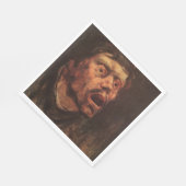 Hoofd van een Angry Man (verdriet en lijden) Servet (Hoek)