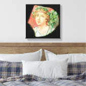Hoofd van een bacchante canvas afdruk (Insitu (Slaapkamer))