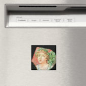 Hoofd van een bacchante magneet (Insitu (Vaatwasser))