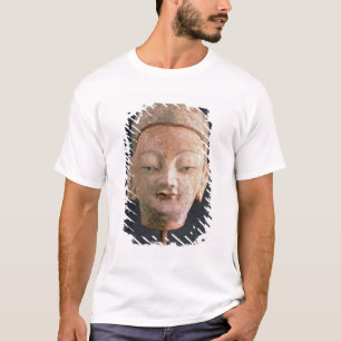 Hoofd van een beeld van Boeddha uit Bezeklik T-shirt