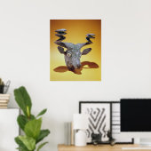 Hoofd van een Bull, uit Irak, c.2000 BC Poster (Thuiskantoor)