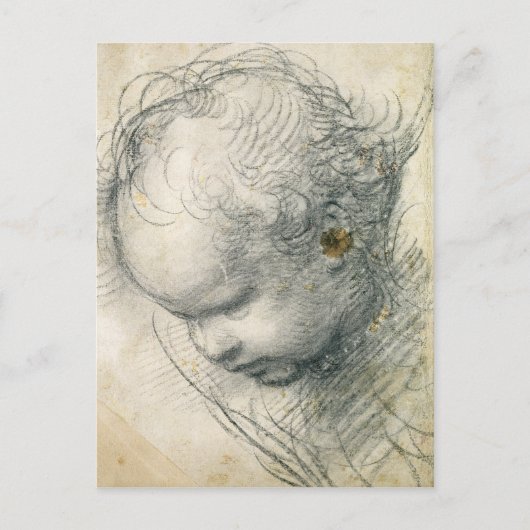 Hoofd van een Cherub Briefkaart (Voorkant)
