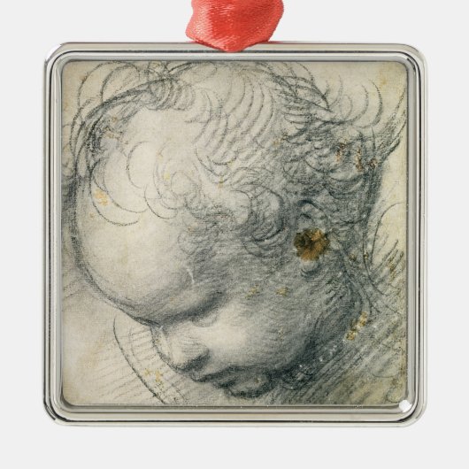 Hoofd van een Cherub Metalen Ornament (Voorkant)