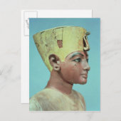 Hoofd van een "dummy" van de jonge Tutankhamun Briefkaart (Voorkant / Achterkant)