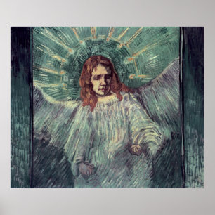Hoofd van een engel, na Rembrandt, 1889 Poster