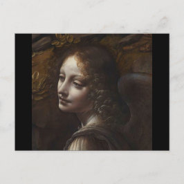 Hoofd van een engel van Leonardo da Vinci Briefkaart